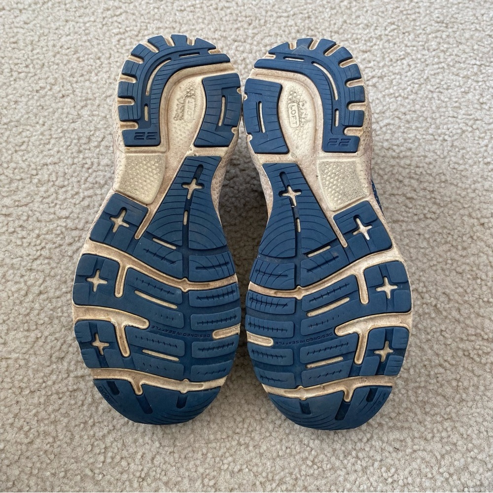 Brooks Men's Adrenaline GTS 22 Blue Running Shoes Size 10.5 - Picture 8 of 10